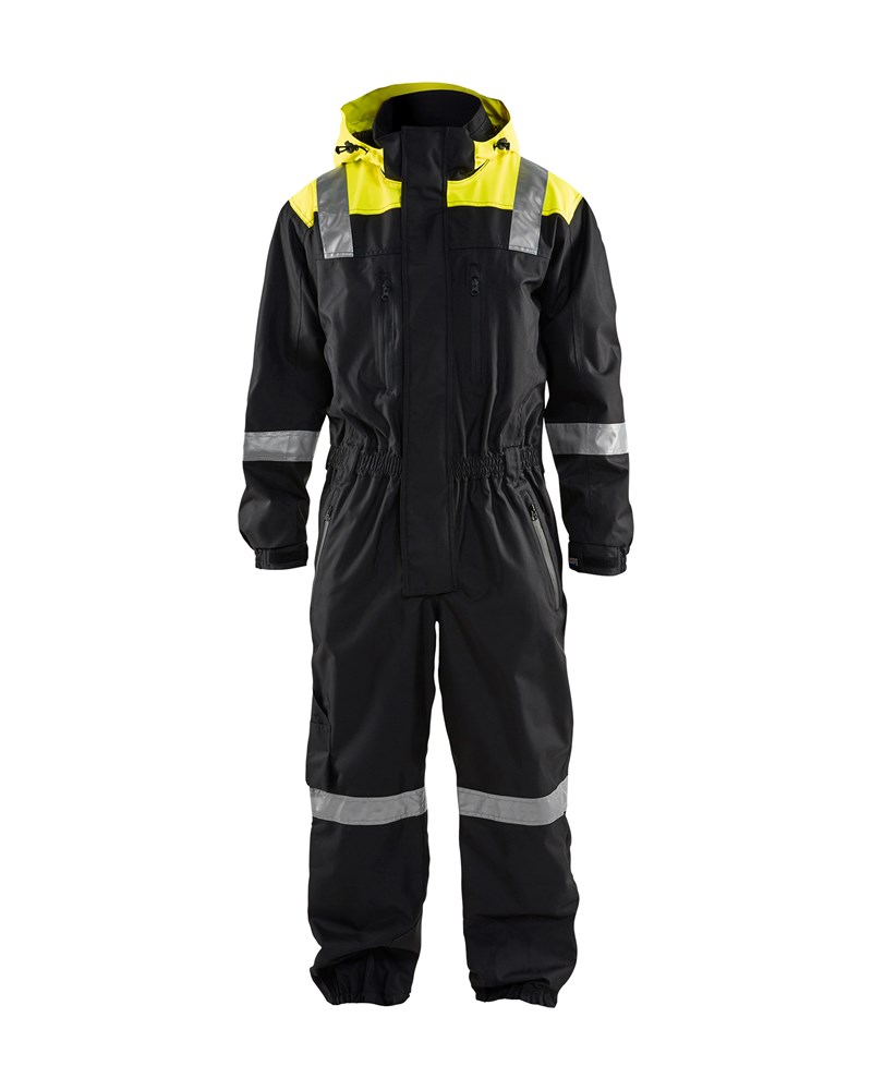 Blaklader Shell overall 6786  Zwart/High Vis Geel