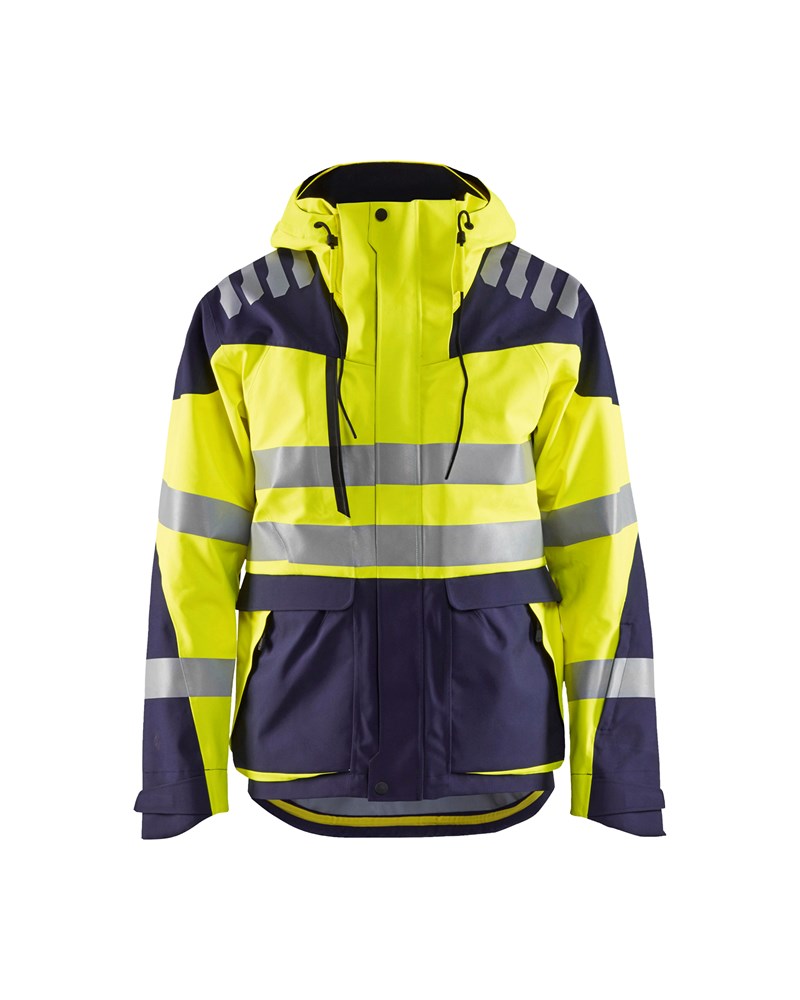 Blaklader Shelljack High Vis Evolution 4490  High Vis Geel/Marineblauw