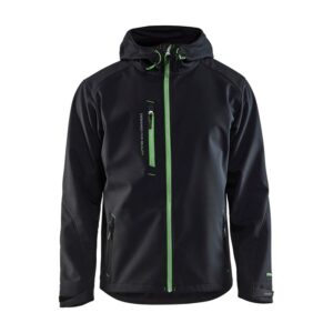 Blaklader Softshell Jack 4949  Zwart/Groen