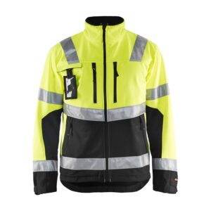 Blaklader Softshell jack High Vis 4900  High Vis Geel/Zwart