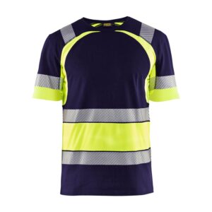 Blaklader T-shirt High Vis 3421  Marine/High Vis Geel