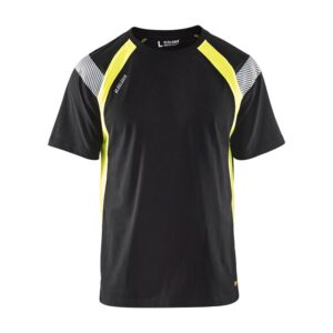 Blaklader T-shirt Visible 3332  Zwart/High Vis Geel