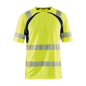Blaklader UV-T-shirt High Vis 3397  High Vis Geel/Marineblauw