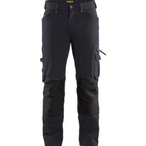 Blaklader Werkbroek 4-weg stretch X1900 zonder spijkerzakken 1989  Donkergrijs/Zwart