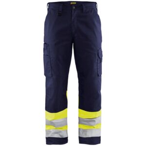 Blaklader Werkbroek High Vis 1564  Marine/High Vis Geel