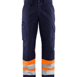 Blaklader Werkbroek High Vis 1564  Marineblauw/Oranje