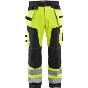 Blaklader Werkbroek softshell High Vis 1567  High Vis Geel/Zwart