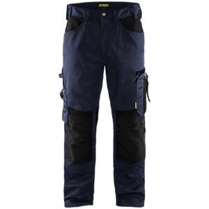 Blaklader Werkbroek zonder spijkerzakken 1556  Donker marineblauw/Zwart