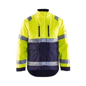 Blaklader Winterjas High Vis 4827  High Vis Geel/Marineblauw
