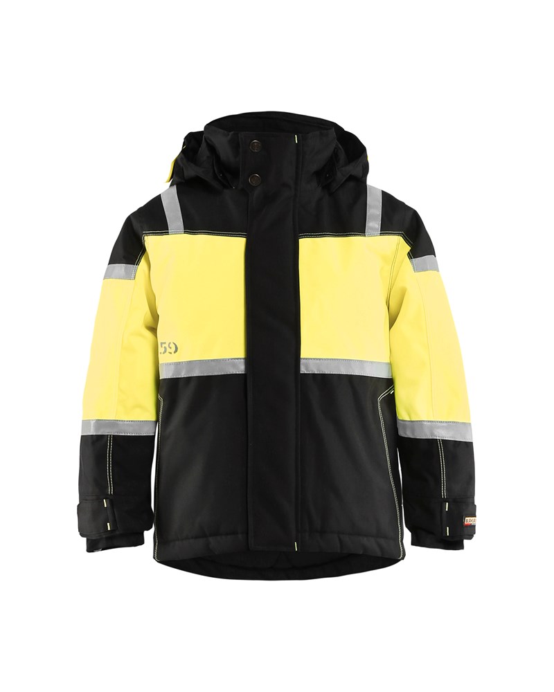 Blaklader Winterjas Kinderen 4858  Zwart/High Vis Geel