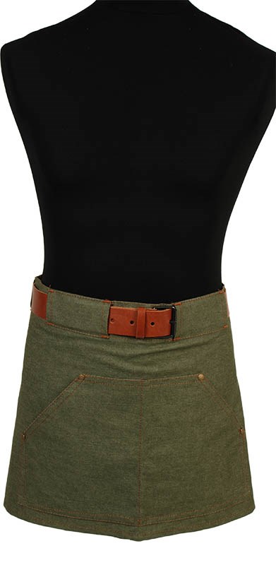 Schriks Leer-Denim-sloof 3702 Groene Denim Schriks Leer-Denim-sloof 3702 Groene Denim