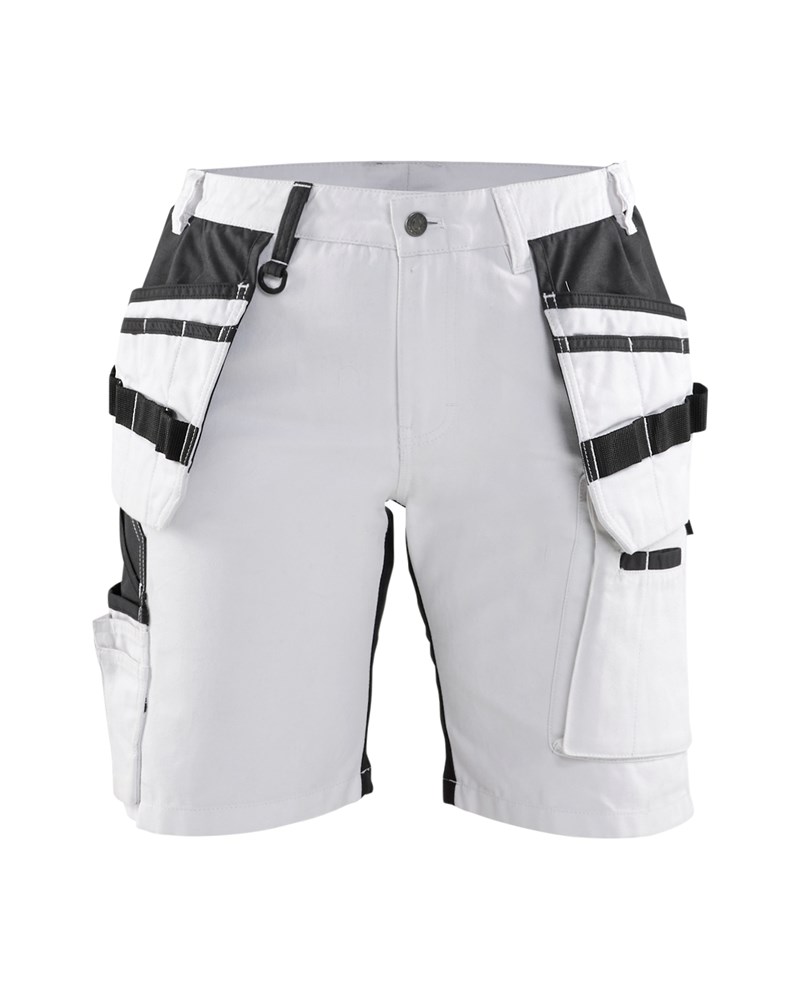 Blaklader Dames Schildersshort met stretch X1900 7171  Wit/zwart