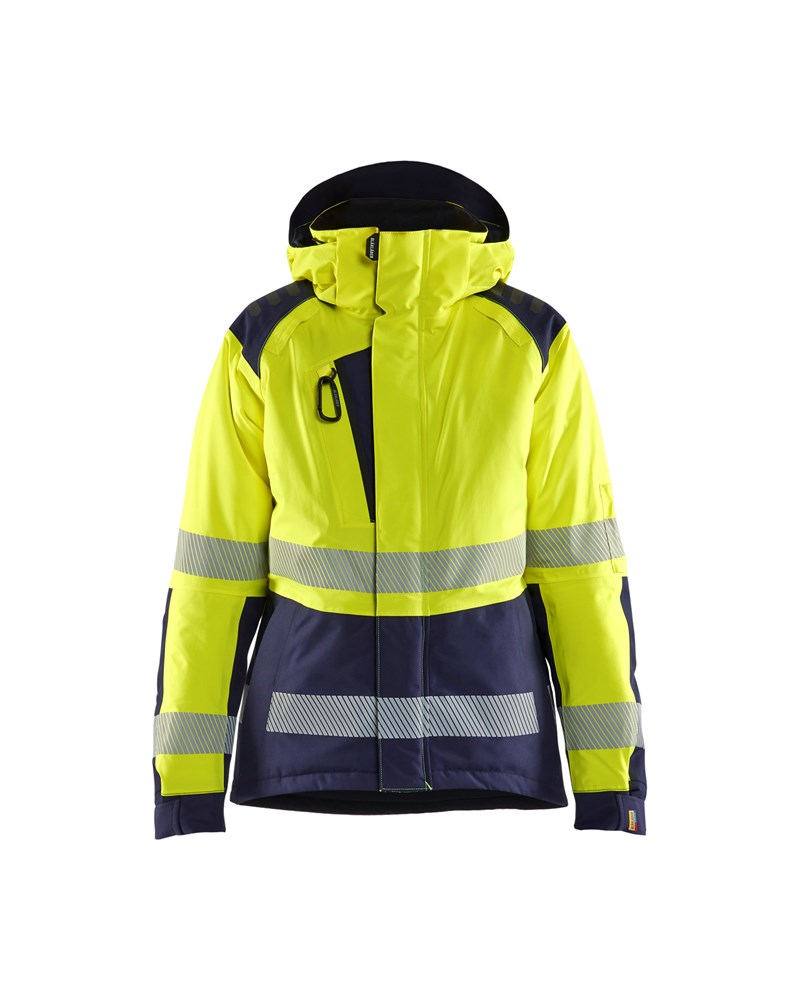 Blaklader Dames Winterjas High Vis 4456  High Vis Geel/Marineblauw