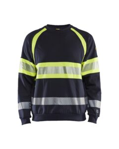 Blaklader Multinorm sweatshirt 3459  Marine/High Vis Geel