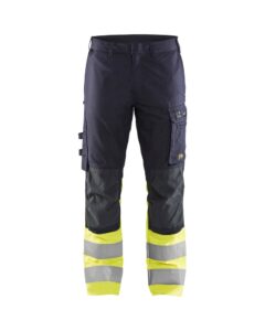 Blaklader Multinorm werkbroek Inherent met stretch 1787  Marine/High Vis Geel