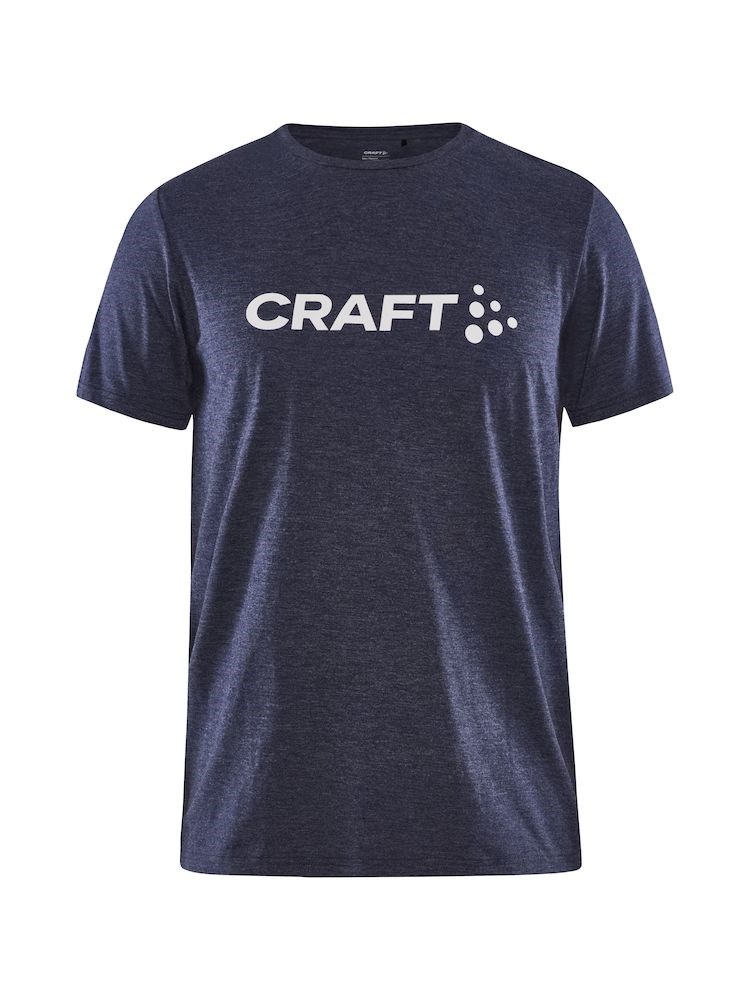 Craft Community Logo SS Tee Jr  Navy Melange