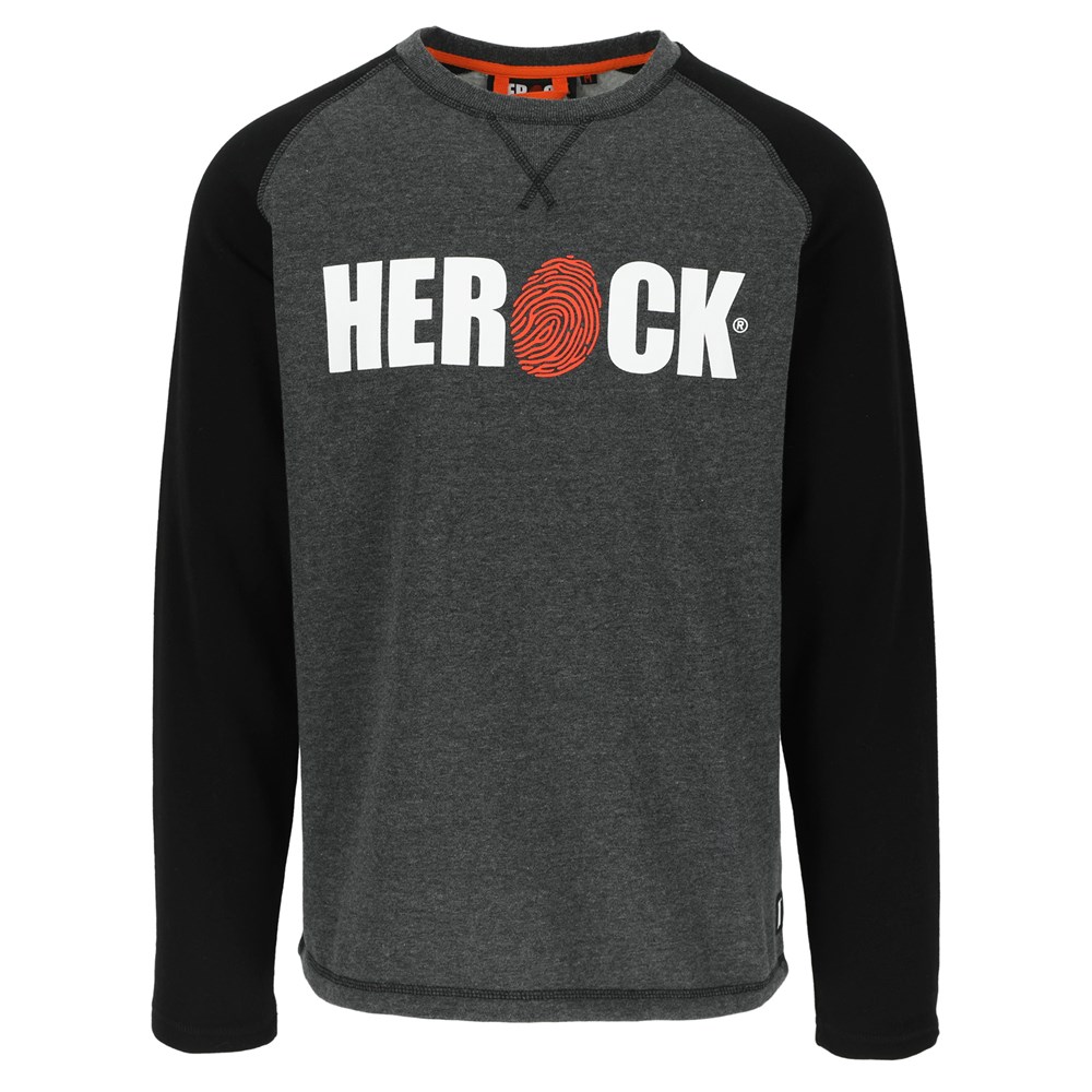 HEROCK® Roles T-shirt korte mouwen  Donker Heather Grijs/Zwart