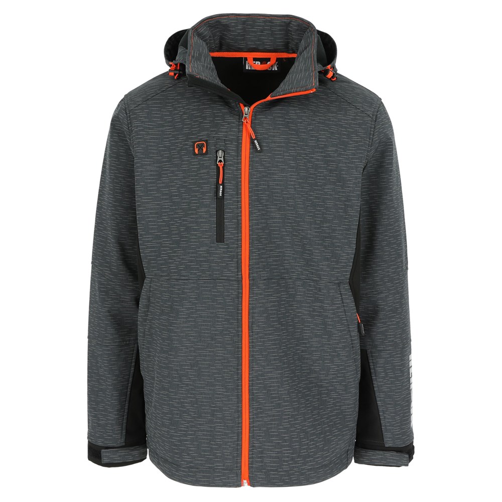 HEROCK® Walder softshell vest  Reflecterend Antraciet/ Zwart