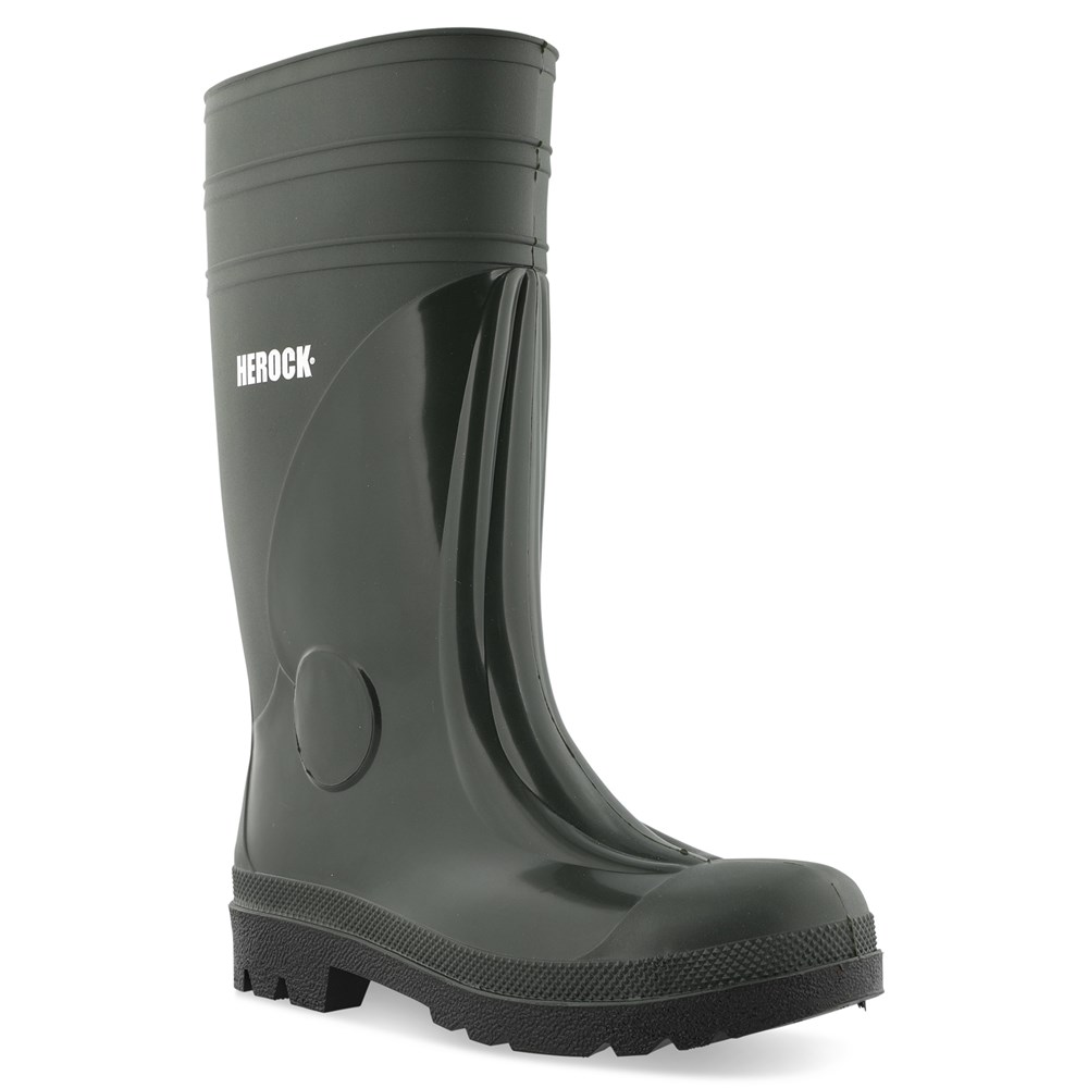 SAD PVC S5 Safety Worker laarzen  Groen/Zwart